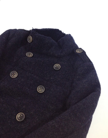 Zara sötétkék kislány télikabát