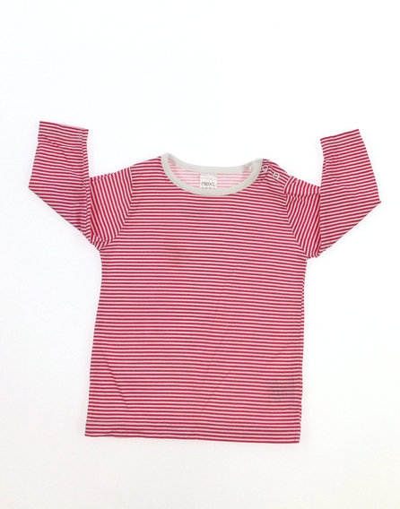 Next piros csíkos baba felső