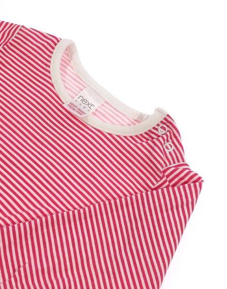 Next piros csíkos baba felső