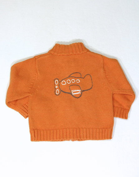 St Bernard helikopteres kötött pulóver