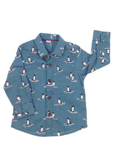 Marks&Spencer pingvin mintás kisfiú ing