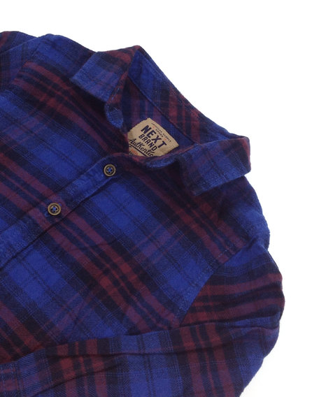 Next sötét kockás kisfiú ing