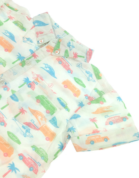 Heatons jármű mintás kisfiú ing