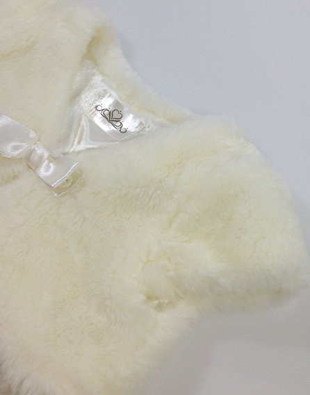 Dress to Impress pezsgő színű szőrös boleró