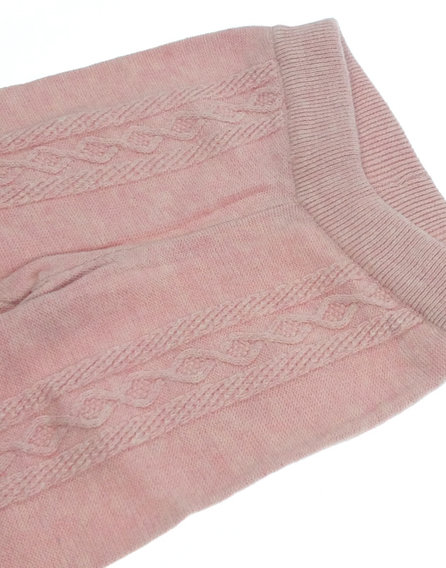 Tu rózsaszín kötött baba nadrág