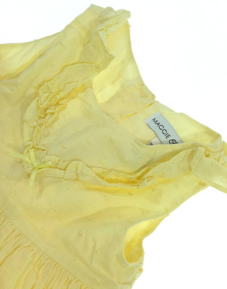 Maggie Zoe citromsárga kislány alkalmi ruha bugyival