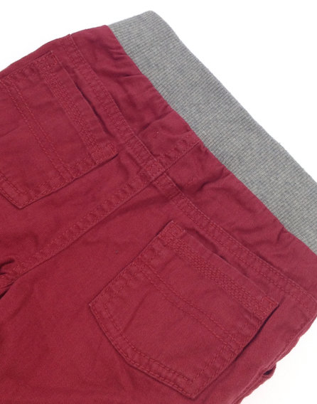 Baby tégla színű baba vászonnadrág