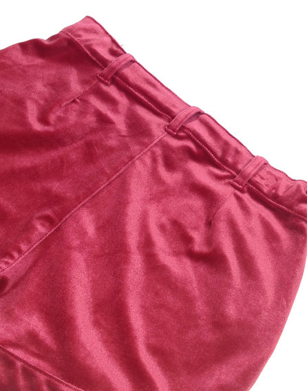 Tu piros bársony lányka rövidnadrág