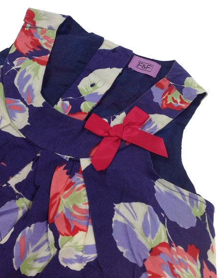 F&F rózsa mintás baba ruha