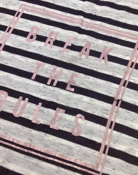 F&F csíkos hosszított póló