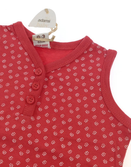 Adams virág mintás baba atléta