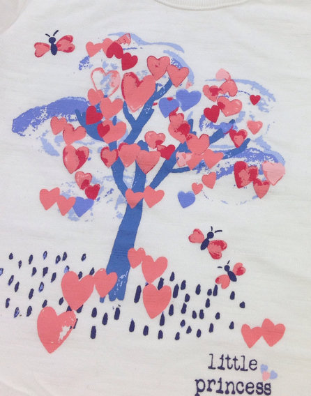 George fa mintás baba póló