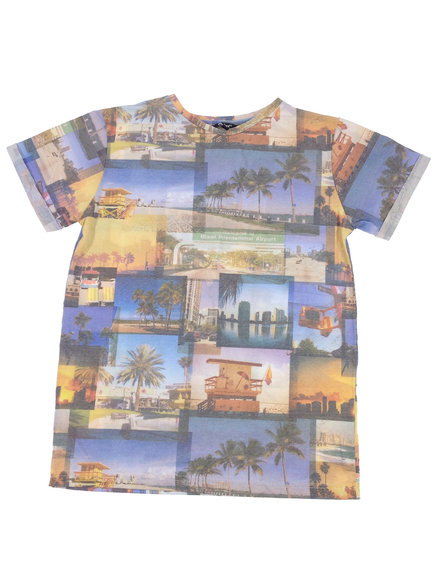 Rebel Miami mintás fiú póló