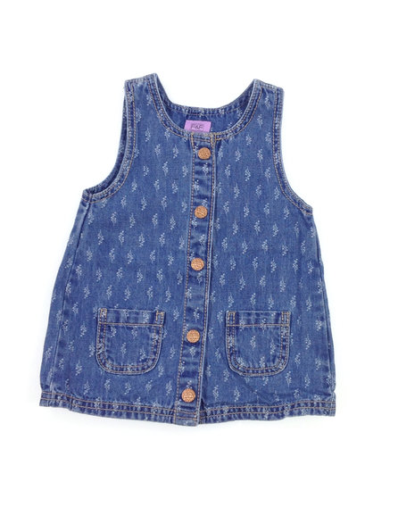 F&F virág mintás farmer baba ruha