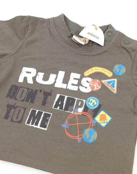 Adams feliratos baba felső