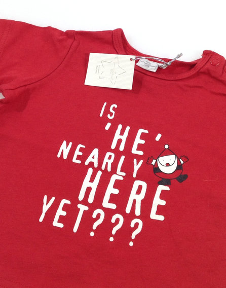 New Look Mikulás mintás baba felső