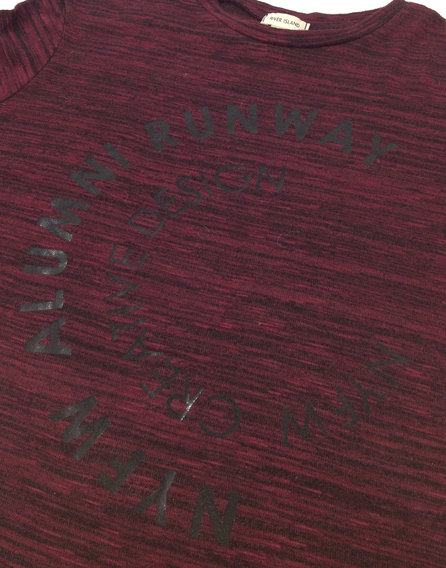 River Island bordó kislány hosszított póló