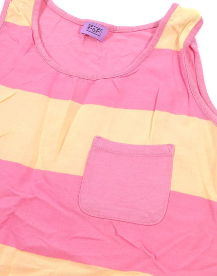 F&F rózsaszín csíkos lányka atléta