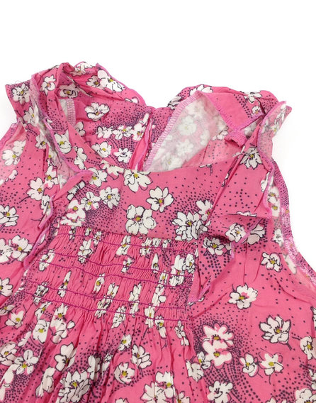 F&F rózsaszín virág mintás lányka ruha