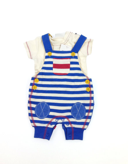 Next csíkos baba kantáros rövidnadrág bodyval