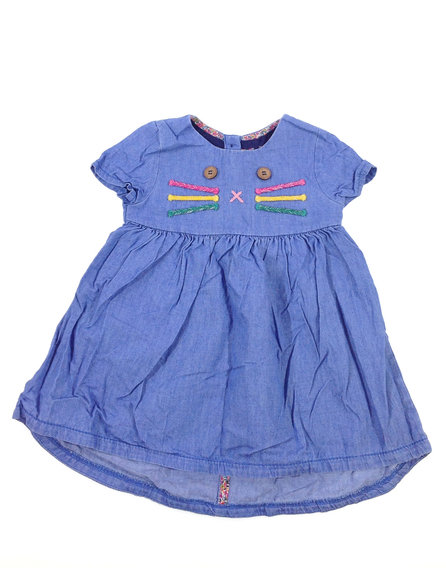 Next nyuszi mintás kislány farmer ruha