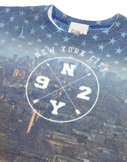 Baby New York mintás baba póló