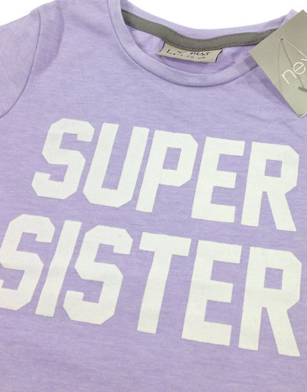 Next nyomott feliratos kislány póló