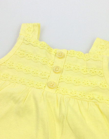Mothercare sárga csipkés baba atléta