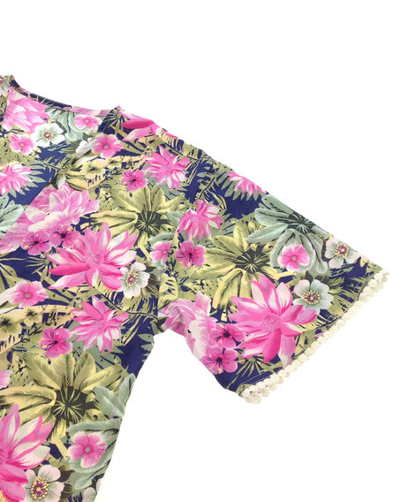 St. Bernard virág mintás kislány nyári kardigán