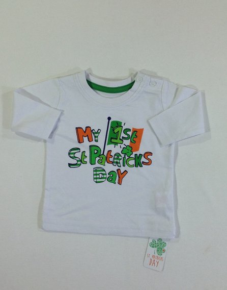 Nyomott mintás baba felső