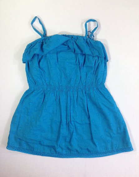 Varrott pöttyös mintás kisruha