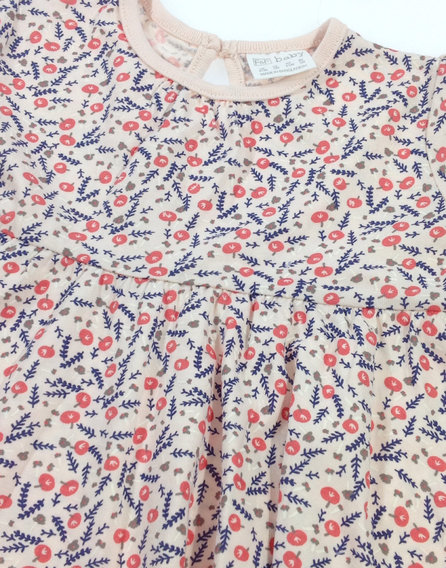 F&F apró virág mintás baba ruhácska
