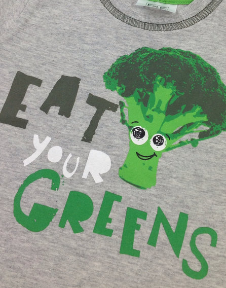 F&F brokkoli mintás baba póló
