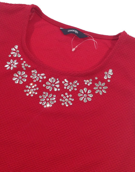 George strasszköves lányka elegáns blúz