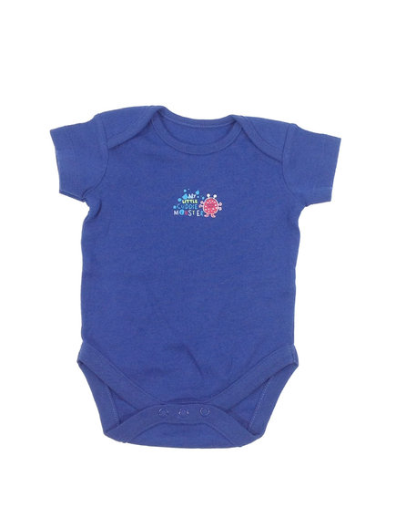 St. Bernard kék szörnyecske mintás baba body