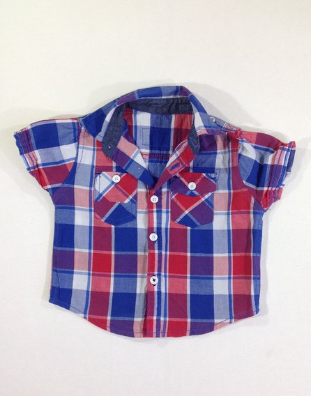 George vidám kockás ing