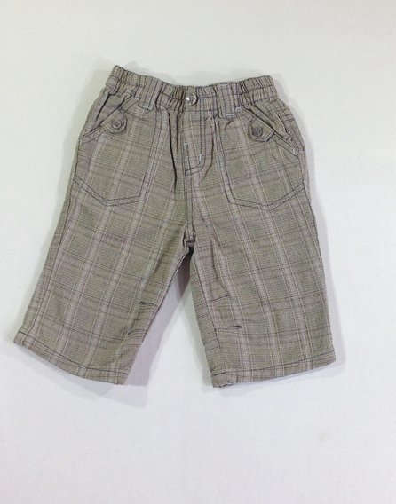 Next kockás vászon nadrág