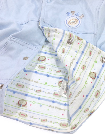 Potitos világoskék baba pulóver