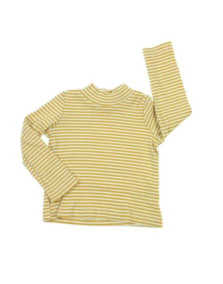 St. Bernard sárga csíkos baba felső