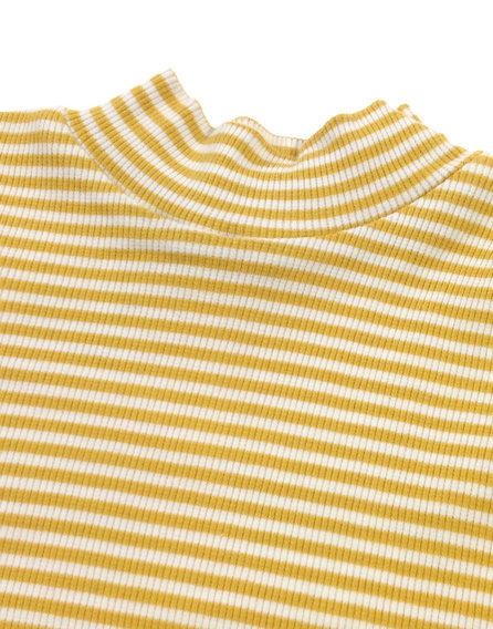 St. Bernard sárga csíkos baba felső