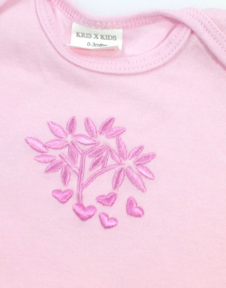 Kris X Kids virág mintás kislány body