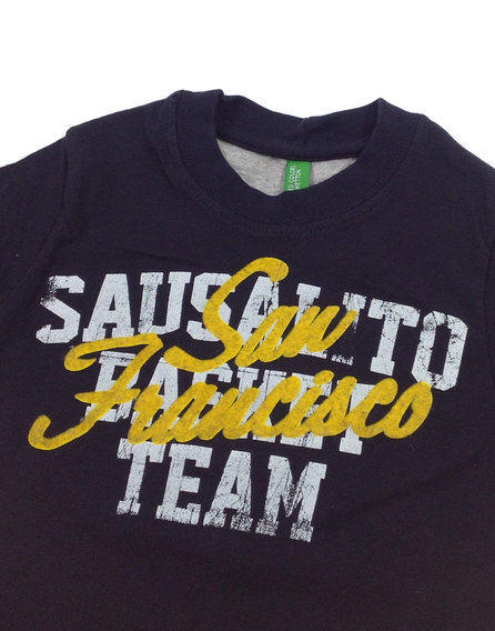 Benetton feliratos kisfiú felső