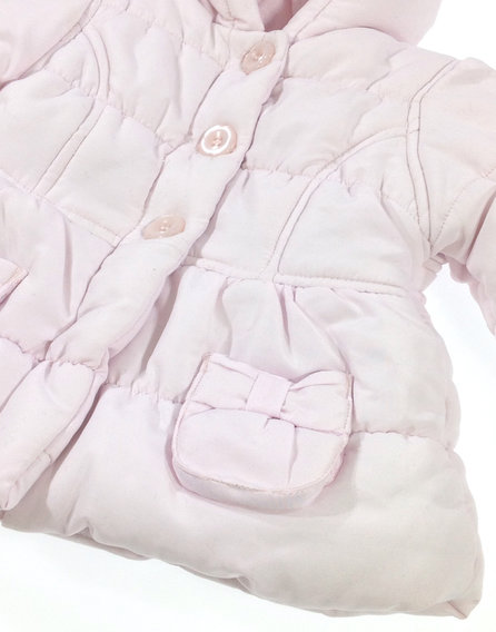 Mothercare halványrózsaszín baba télikabát