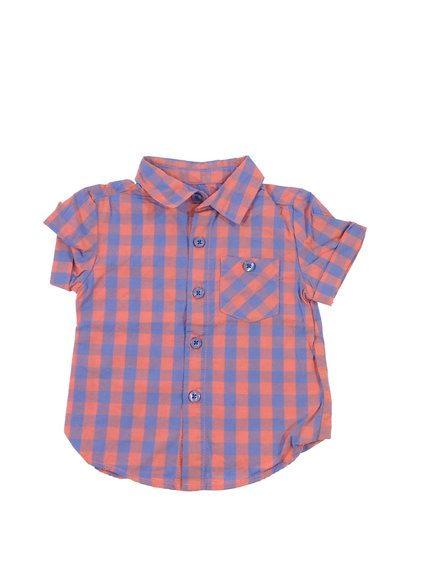 Rebel narancssárga kockás baba ing