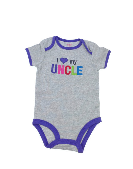 Carter's varrott feliratos kislány body