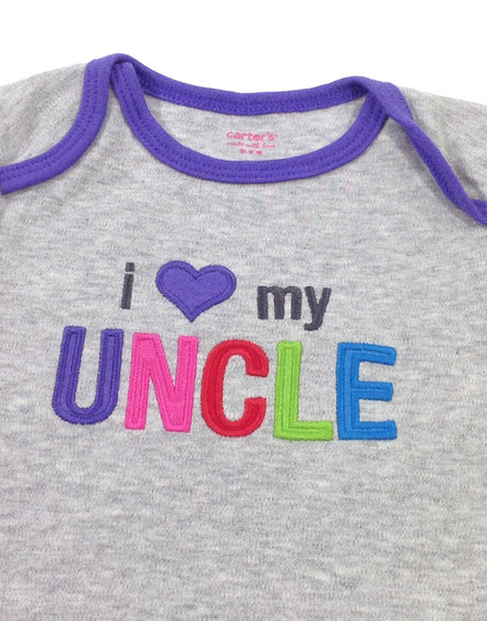 Carter's varrott feliratos kislány body