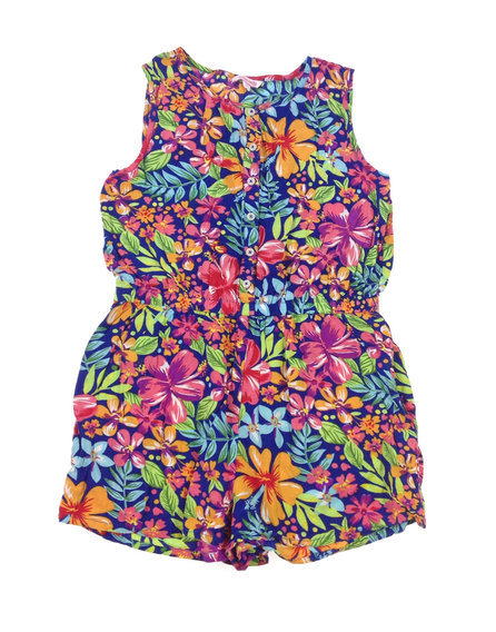 Miss e-vie színes virágmintás rövidnadrágos ruha