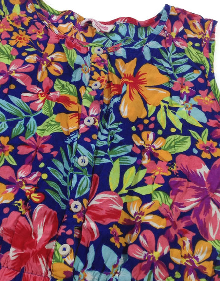 Miss e-vie színes virágmintás rövidnadrágos ruha