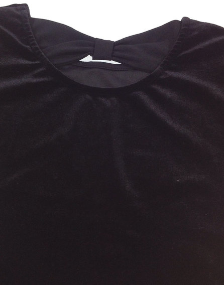 St. Bernard fekete bársony póló