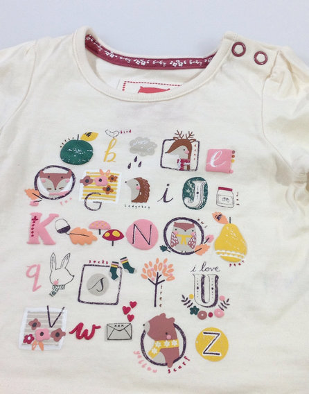 TU kisállat mintás baba felső